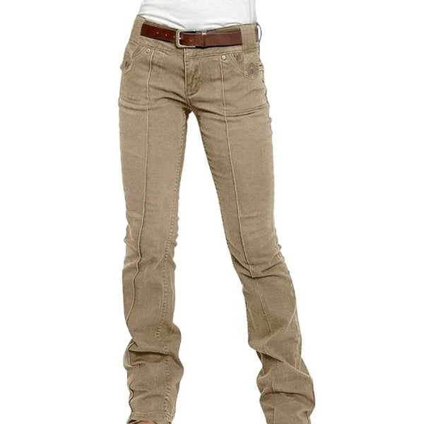 Women’s Vertical Seam Slim-Fit Pants