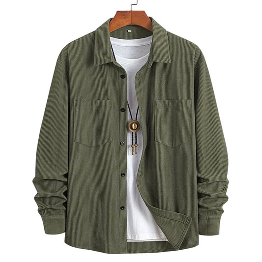 Men’s Corduroy Button-Front Shirt