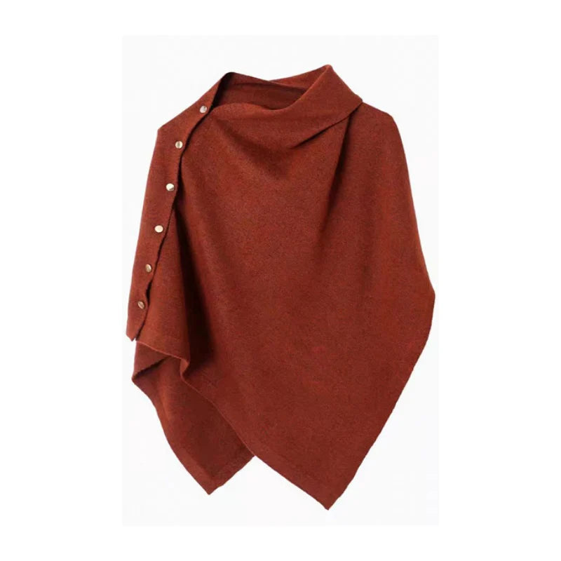 Women’s Button-Detail Poncho