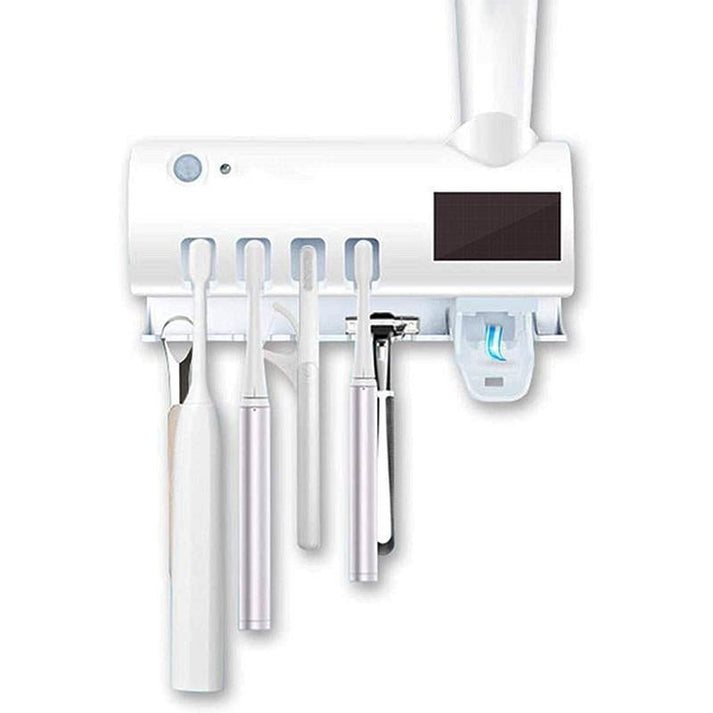 Wall-Mounted Toothbrush Holder with Light
