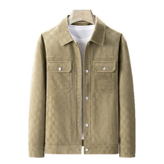 Men’s Checkered Button Jacket