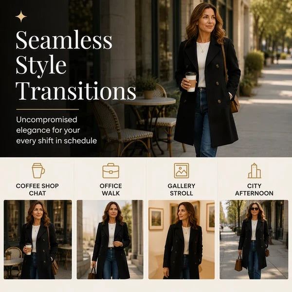 Women's Double Breasted Coat