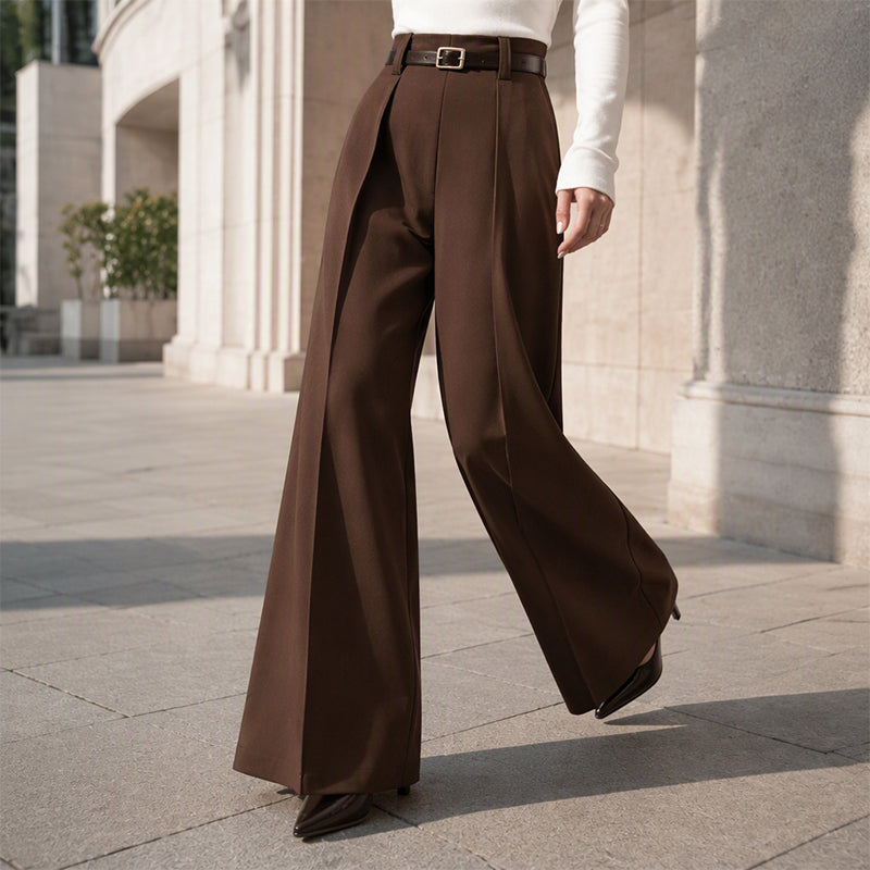 Women's High-Waisted Wide-Leg Pants