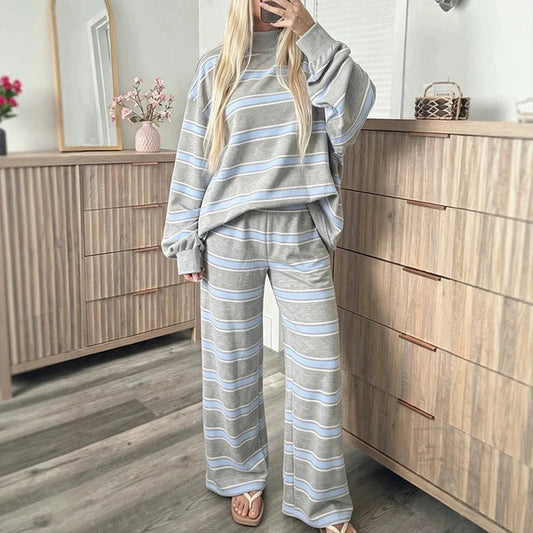 Women's Striped Lounge Set