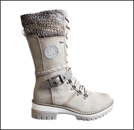 Women's Lace-Up Buckle Boots