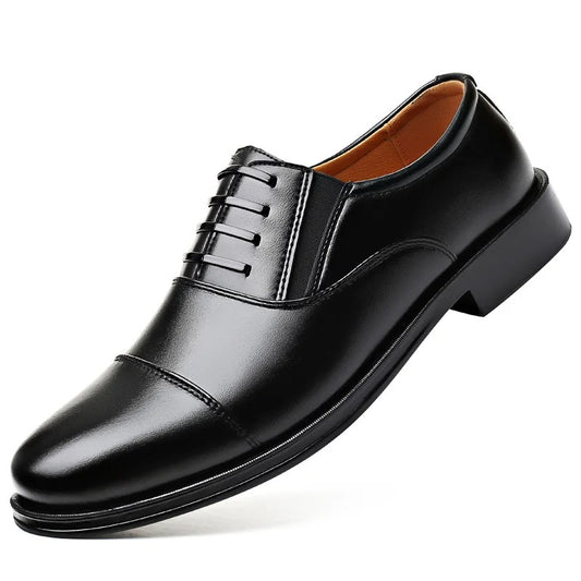 Men's Leather-Look Strap Loafers
