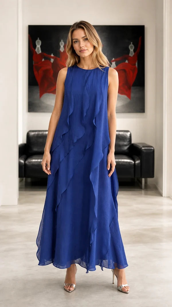 Women's Cascading Ruffle Dress
