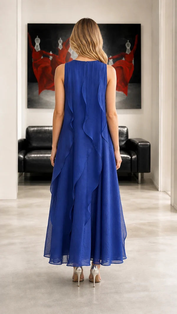 Women's Cascading Ruffle Dress