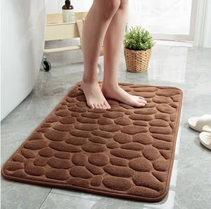 Cobblestone Pattern Bath Mat