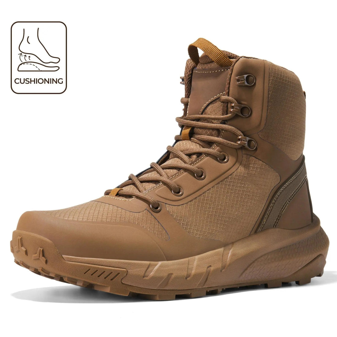 Men's Round-Toe Lace-Up Boots