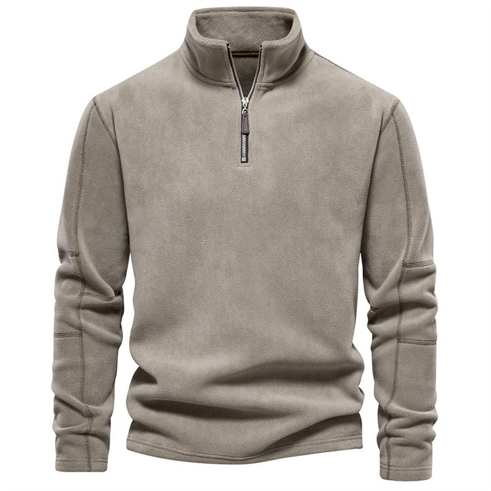 Men's Half-Zip Stand-Collar Pullover