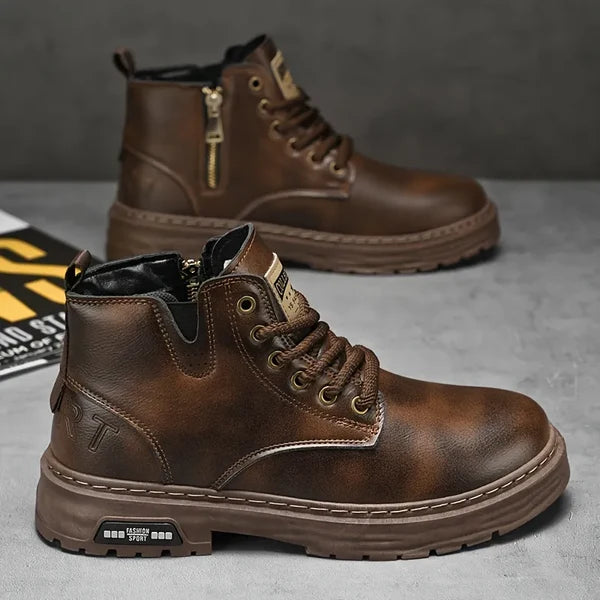 Men's High-Top Lace-Up Boots