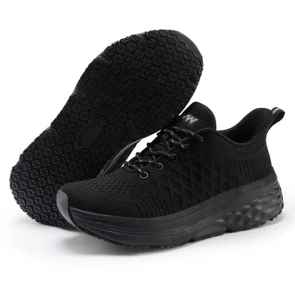 Women's Lace-Up Knit Sneakers