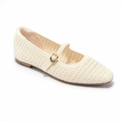 Women’s Knitted Strap Flat Shoes