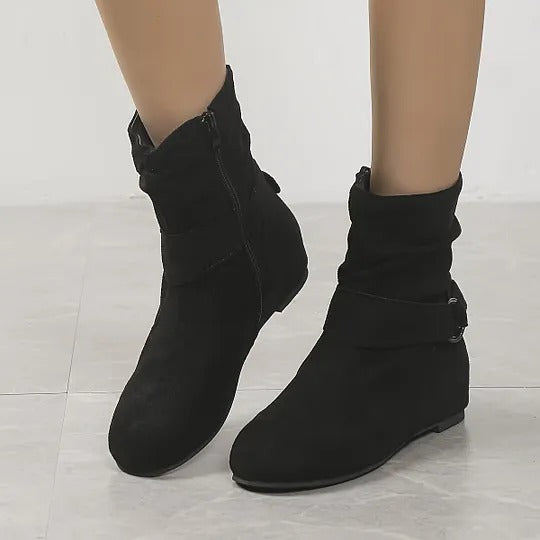 Women's Buckle Strap Ankle Boots