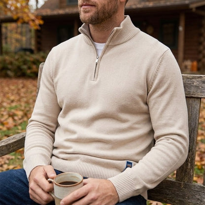 Men's Quarter-Zip Pullover Sweater