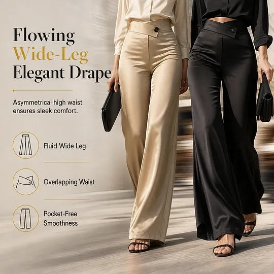 Women's High-Waisted Wide-Leg Pants