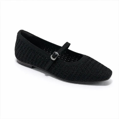 Women’s Knitted Strap Flat Shoes