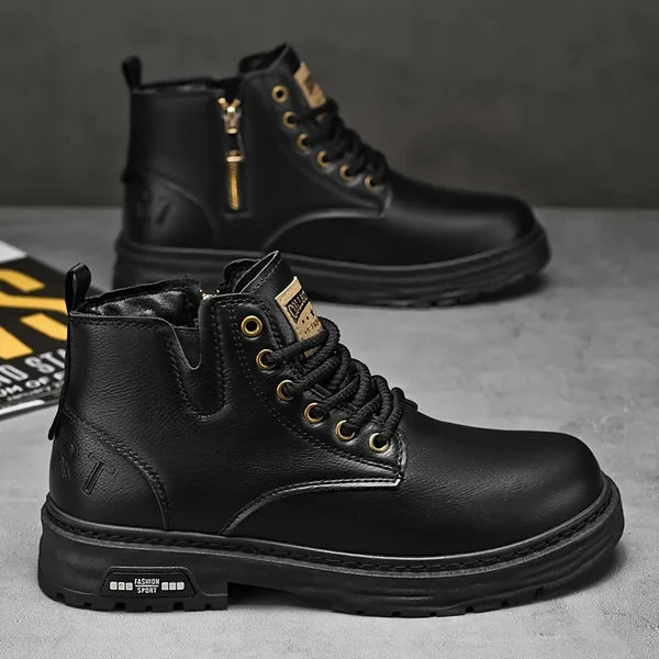 Men's High-Top Lace-Up Boots
