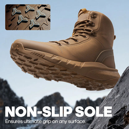 Men's Round-Toe Lace-Up Boots