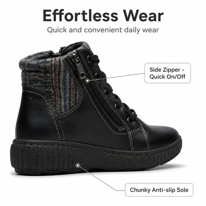 Women's Lace-Up Wedge Ankle Boots
