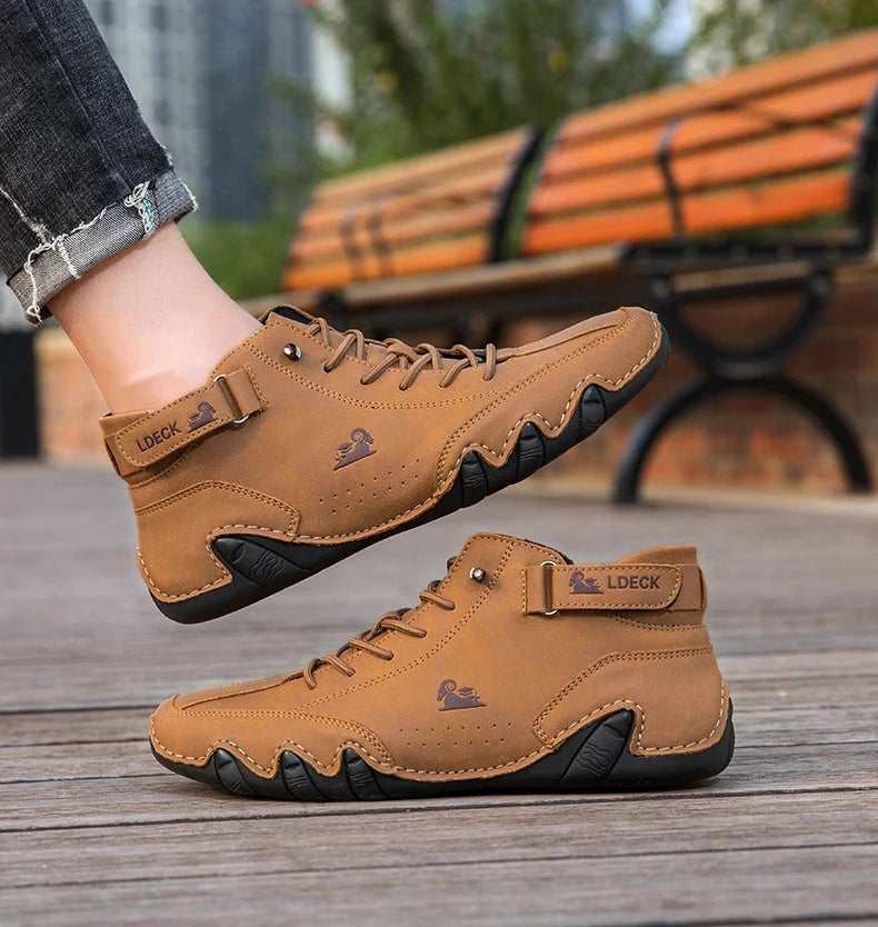 Men's High-Top Lace-Up Casual Sneakers