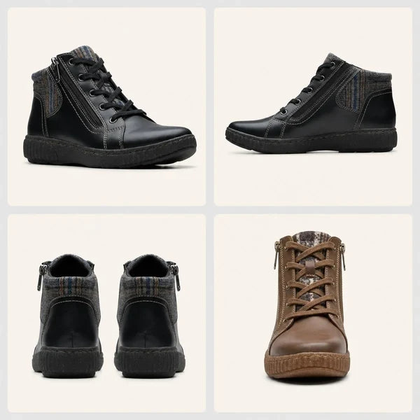 Women's Lace-Up Wedge Ankle Boots
