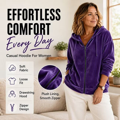 Women's Hooded Zip-Front Jacket