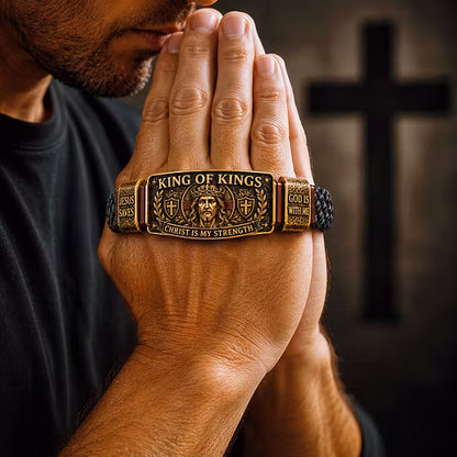 Inspirational Engraved Faith Wristband