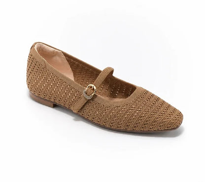 Women’s Knitted Strap Flat Shoes