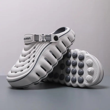 Men's Closed-Toe Clogs with Strap Detail