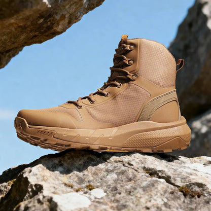 Men's Round-Toe Lace-Up Boots