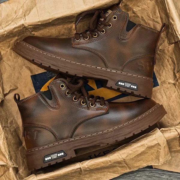 Men's High-Top Lace-Up Boots