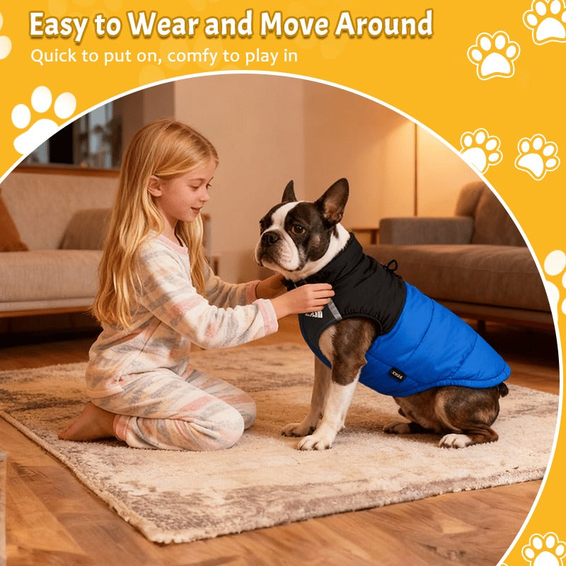 Dog Winter Coat With High Collar