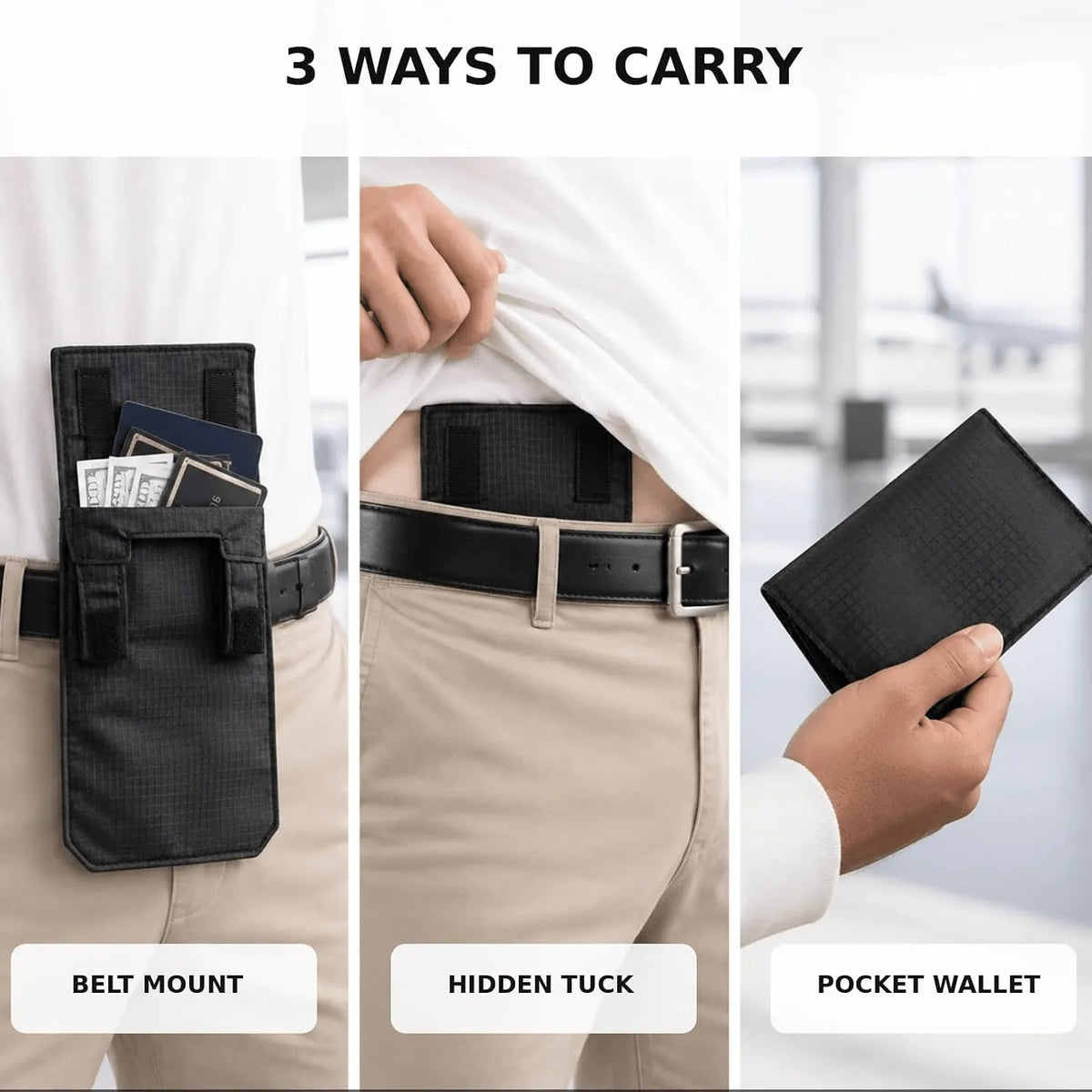 Travel Passport Waist Wallet