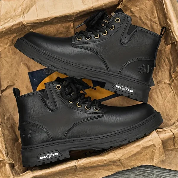 Men's High-Top Lace-Up Boots