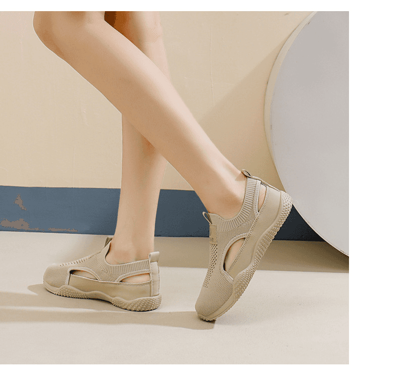 Women's Breathable Knit Slip-On Sneakers