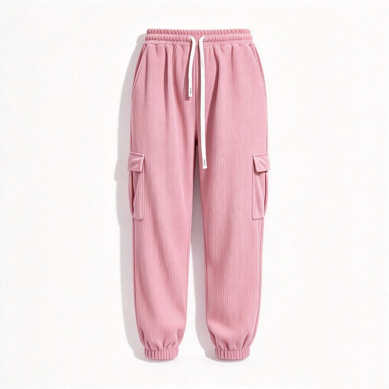 Women's Cargo Jogger Pants with Drawstring Waist