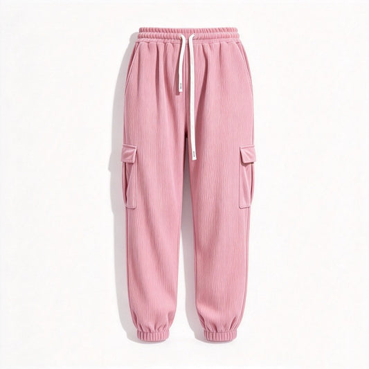 Women's Cargo Jogger Pants with Drawstring Waist
