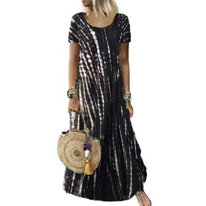 Women's Tie-Dye Print Dress