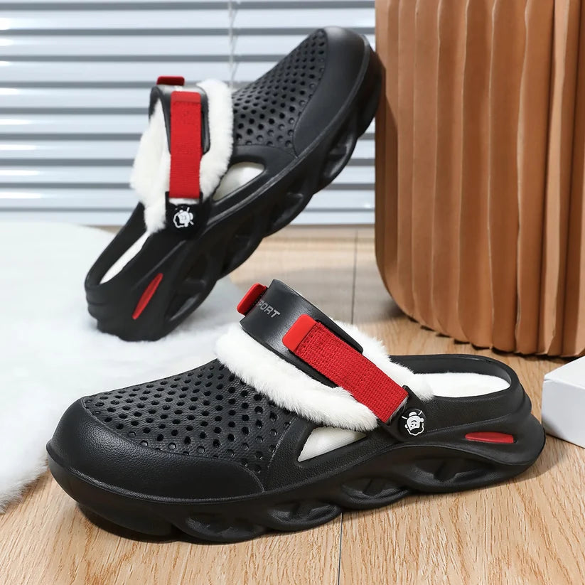 Men’s Ventilated Plush-Lined Clogs