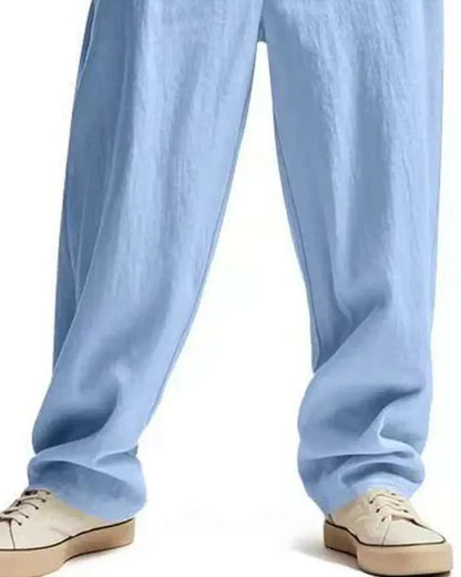Men’s Casual Drawstring Straight Leg Pants