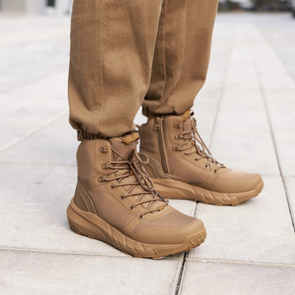 Men's Round-Toe Lace-Up Boots