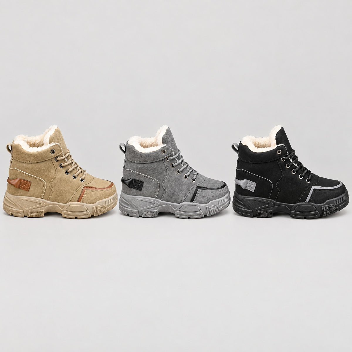 Men's Lace-Up High-Top Boots