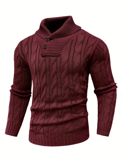 Men’s Ribbed Knit Business Sweater