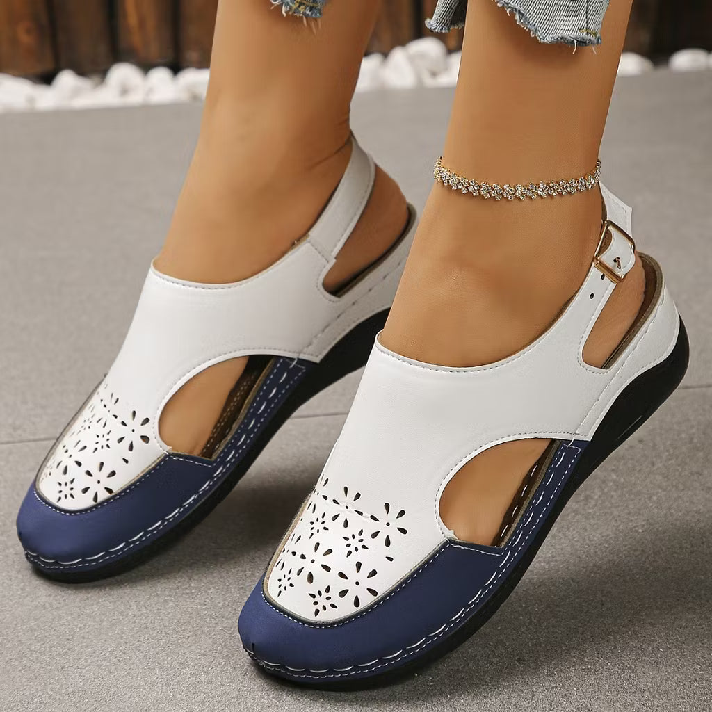 Women's Cutout Slingback Wedge Sandals