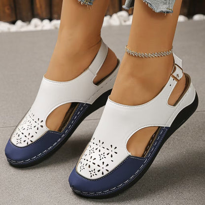 Women's Cutout Slingback Wedge Sandals