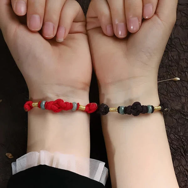 Adjustable Braided Jade Bracelet