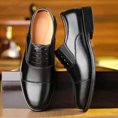 Men's Leather-Look Strap Loafers