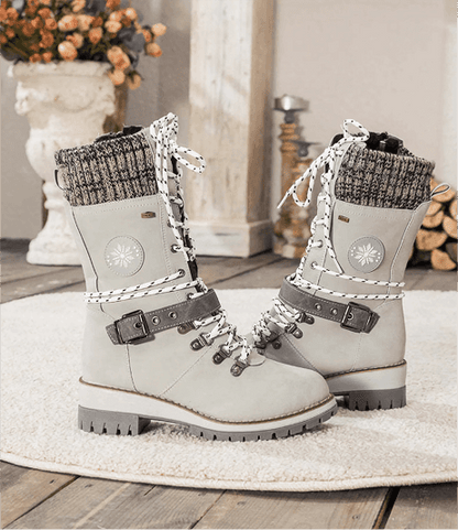 Women's Lace-Up Buckle Boots